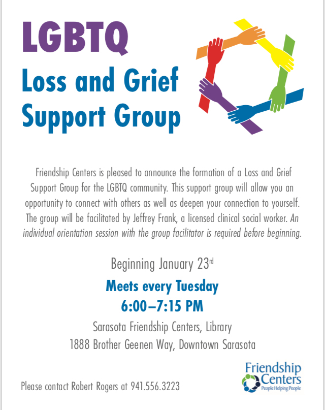 LGBTQ Loss and Grief Support Group info
